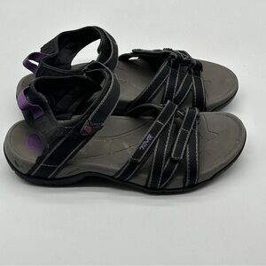 Teva Tirra SN 4266 Black and Purple Hiking Outdoor Sandals Women's Size 9